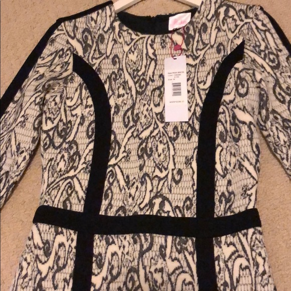 Long-sleeved fitted Parker mini dress - Picture 2 of 4